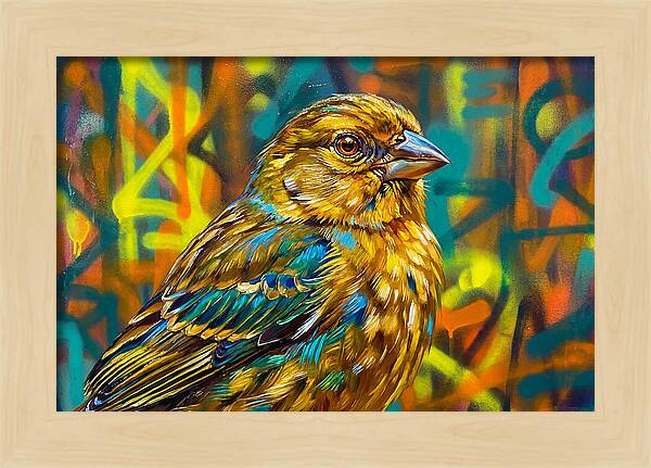 Vibrant Finch Portrait