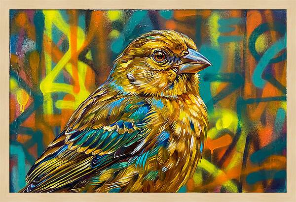 Vibrant Finch Portrait