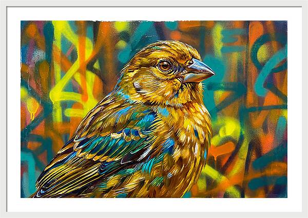 Vibrant Finch Portrait