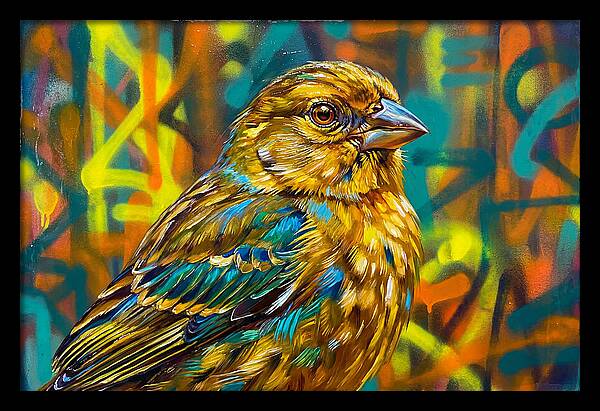 Vibrant Finch Portrait