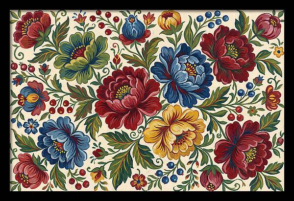 Vibrant Floral Folk