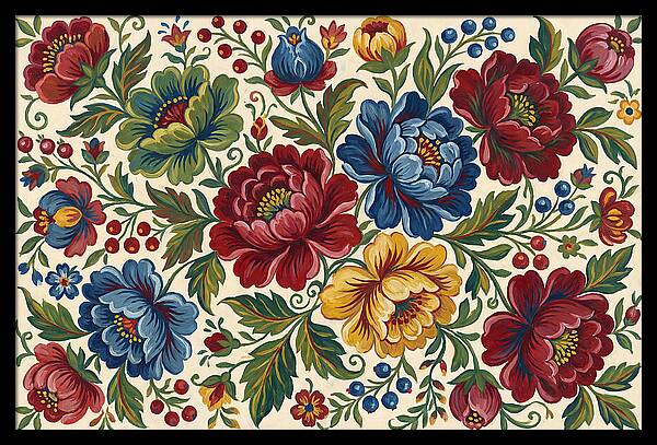 Vibrant Floral Folk