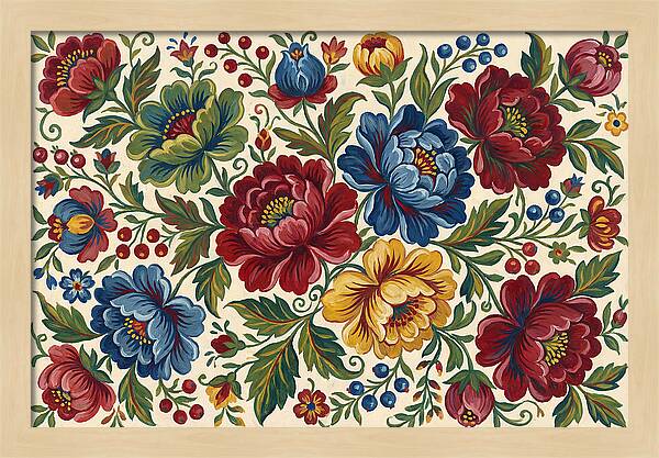 Vibrant Floral Folk