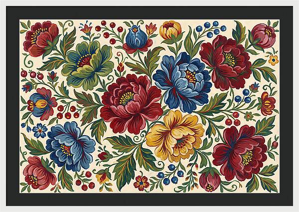 Vibrant Floral Folk