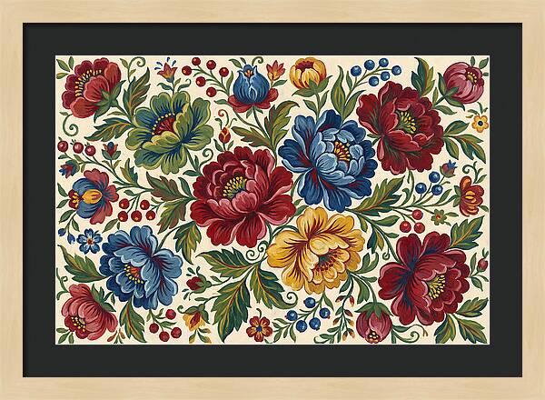 Vibrant Floral Folk