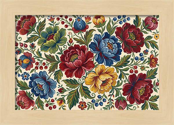Vibrant Floral Folk