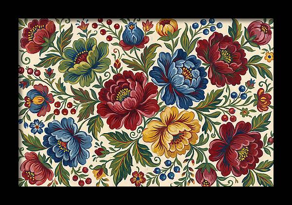 Vibrant Floral Folk