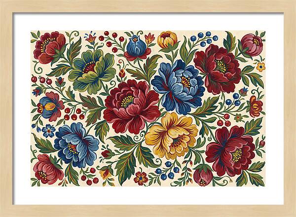 Vibrant Floral Folk