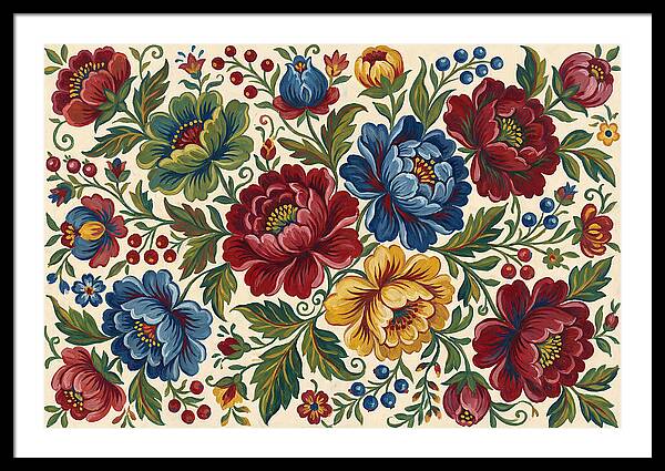Vibrant Floral Folk