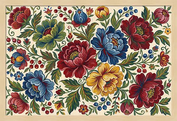 Vibrant Floral Folk