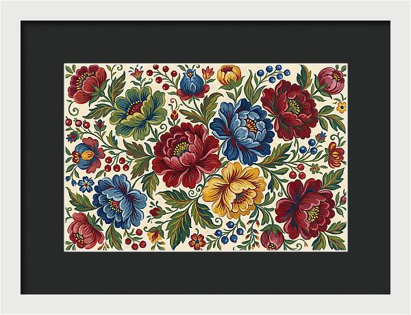 Vibrant Floral Folk