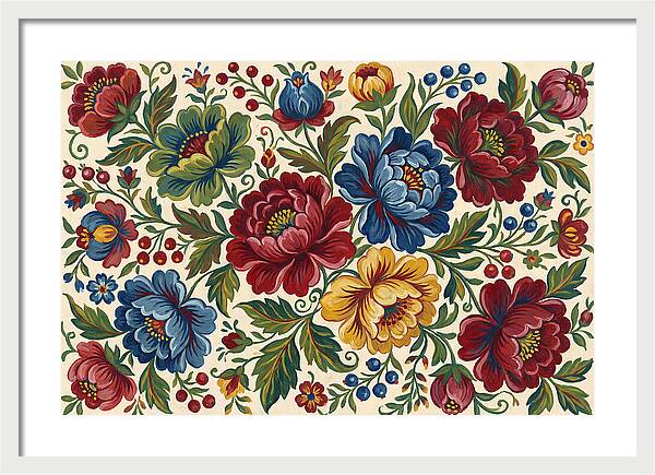 Vibrant Floral Folk