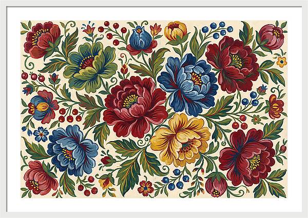 Vibrant Floral Folk