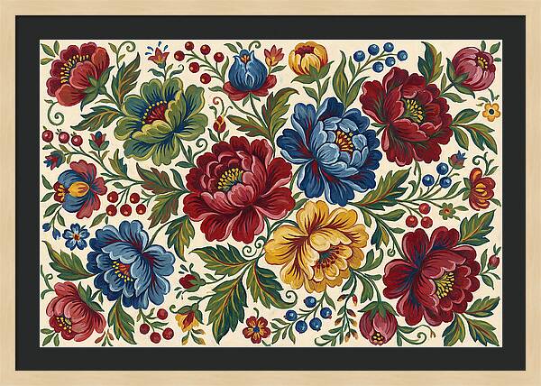 Vibrant Floral Folk