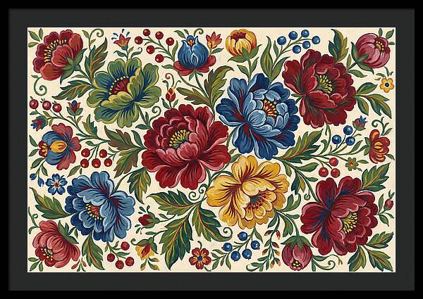 Vibrant Floral Folk