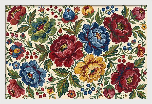 Vibrant Floral Folk