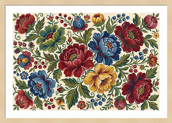 Vibrant Floral Folk