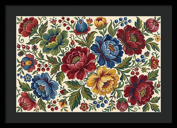 Vibrant Floral Folk