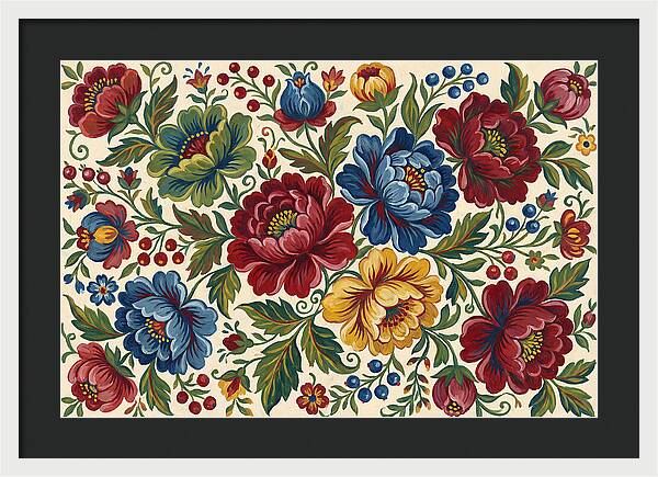 Vibrant Floral Folk