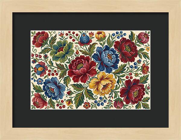 Vibrant Floral Folk