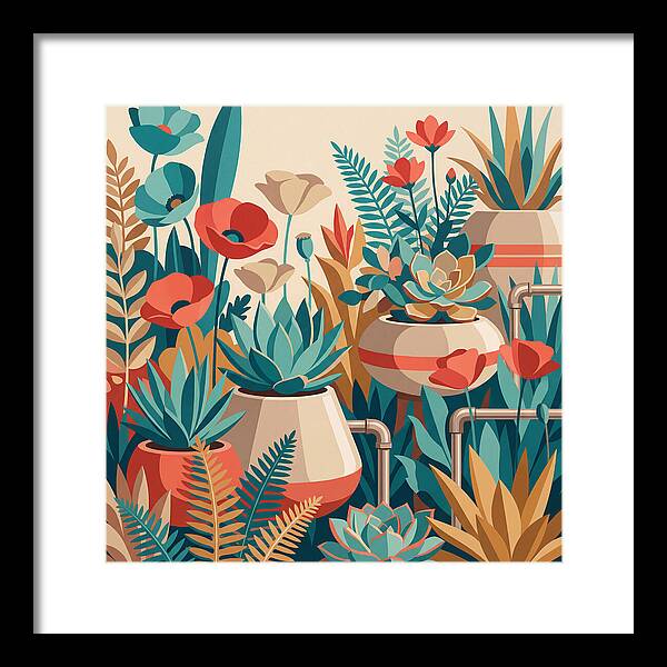 Vibrant Floral Garden Scene