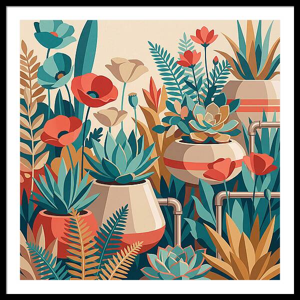 Vibrant Floral Garden Scene