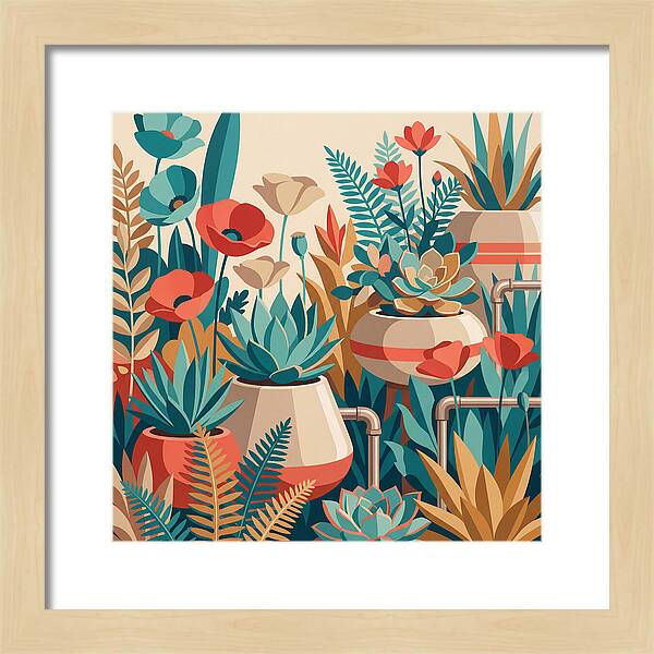 Vibrant Floral Garden Scene