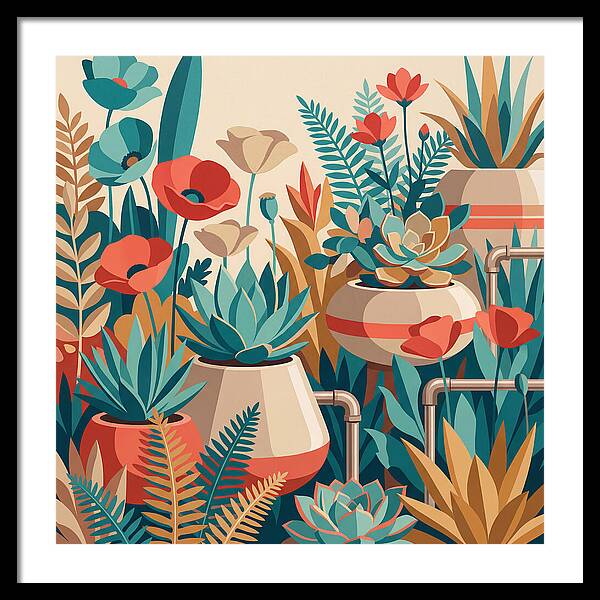 Vibrant Floral Garden Scene