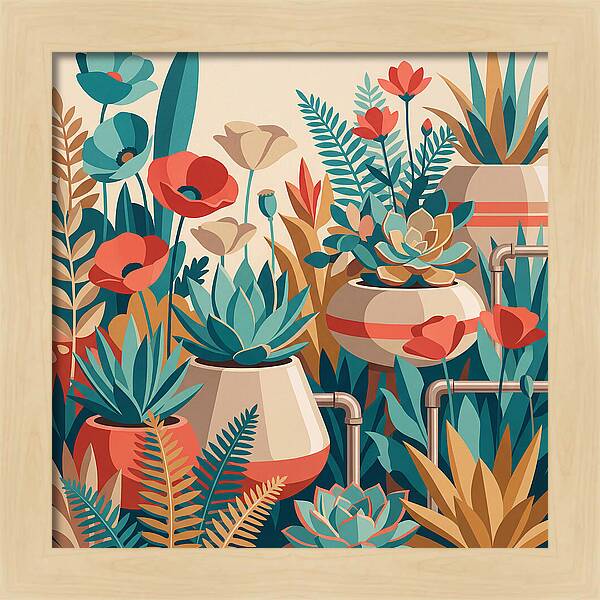 Vibrant Floral Garden Scene