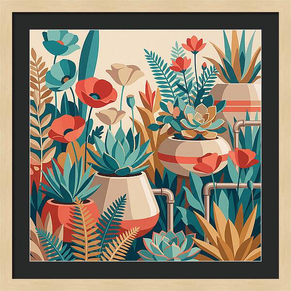 Vibrant Floral Garden Scene