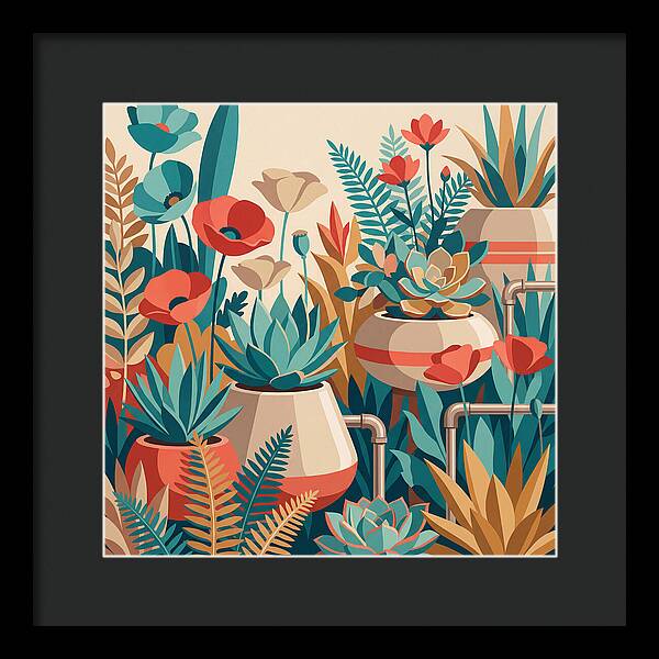 Vibrant Floral Garden Scene