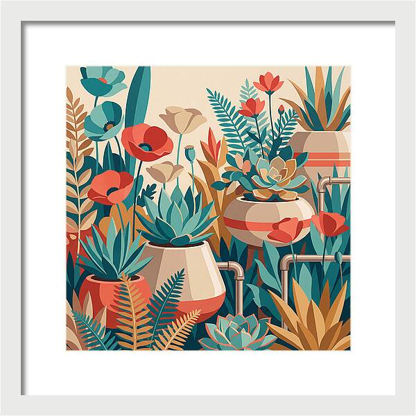 Vibrant Floral Garden Scene