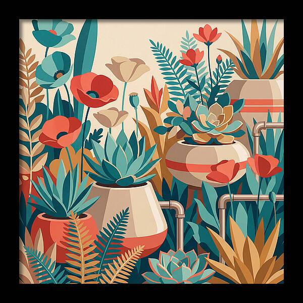 Vibrant Floral Garden Scene