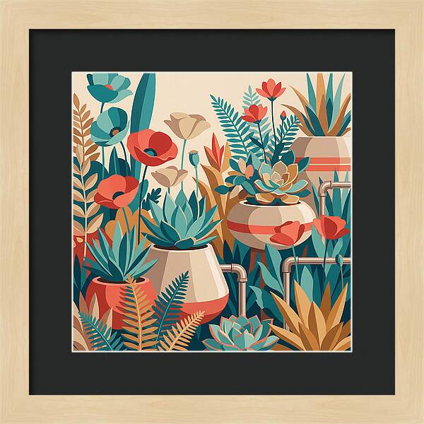 Vibrant Floral Garden Scene