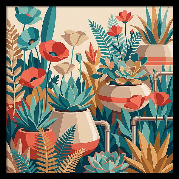 Vibrant Floral Garden Scene