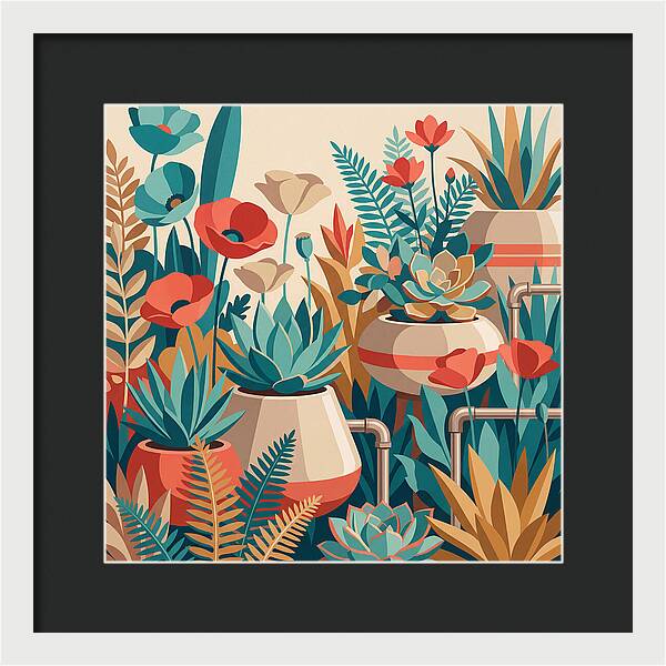 Vibrant Floral Garden Scene