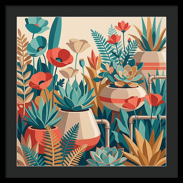 Vibrant Floral Garden Scene