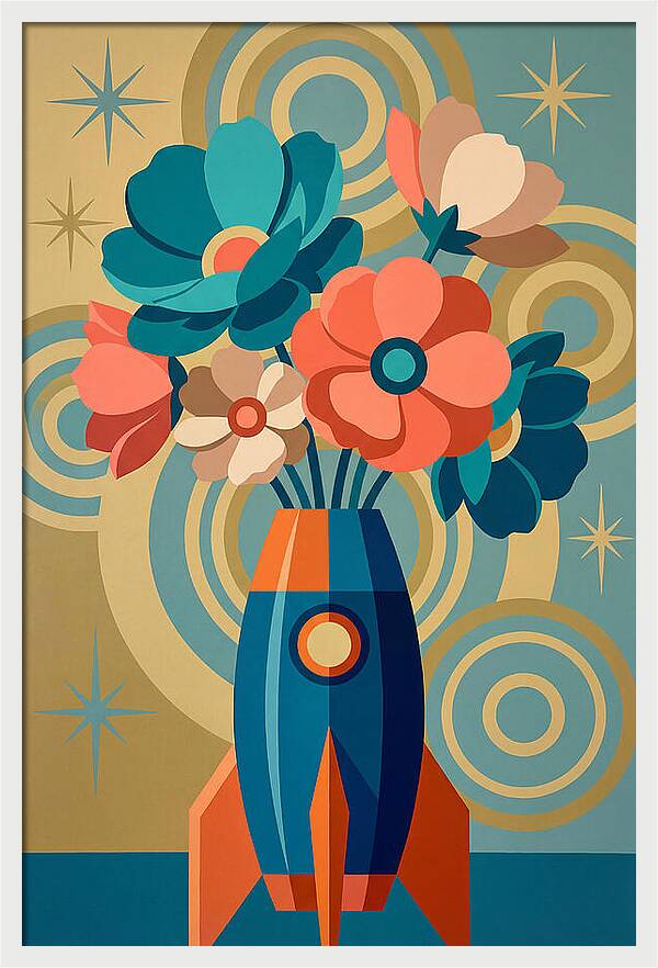 Vibrant Floral Rocket Arrangement