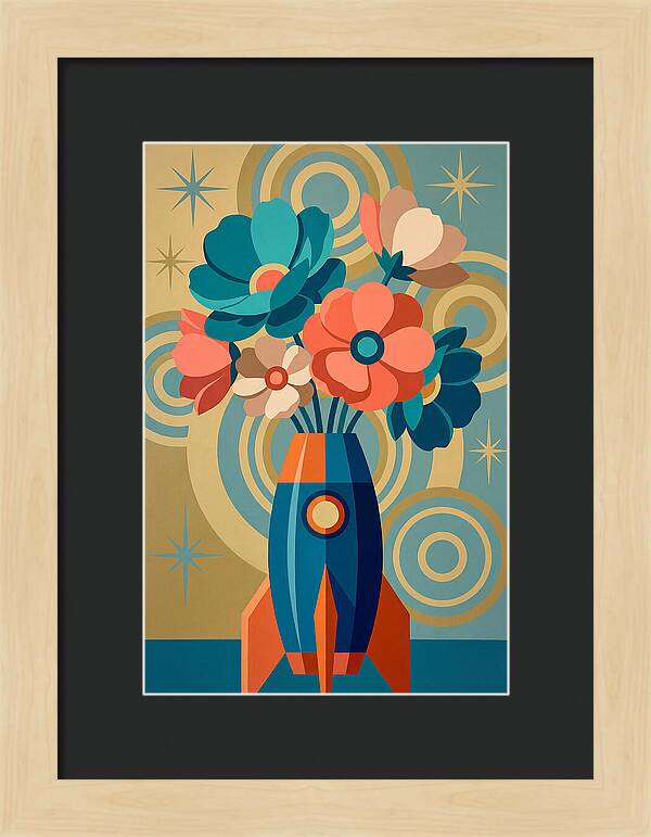 Vibrant Floral Rocket Arrangement