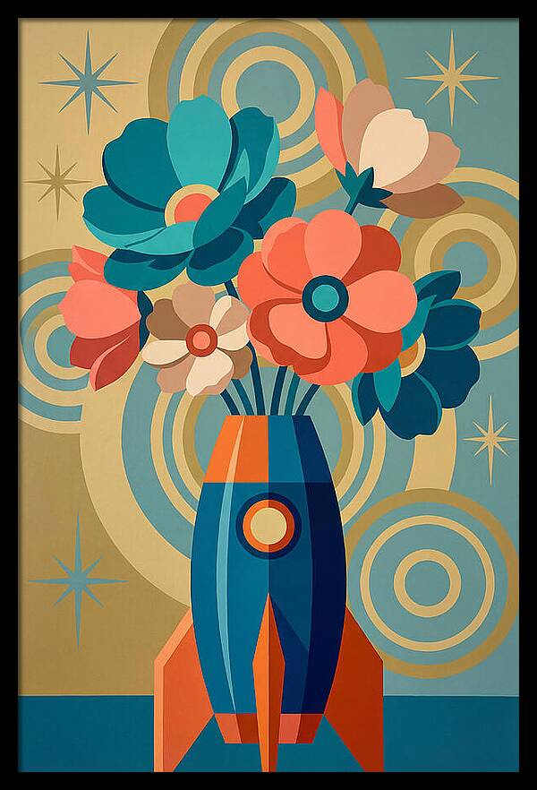 Vibrant Floral Rocket Arrangement