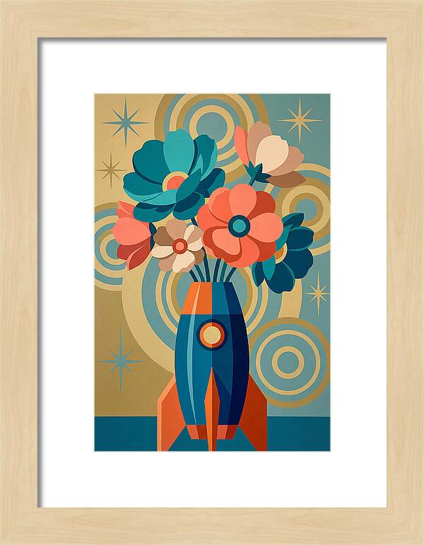 Vibrant Floral Rocket Arrangement