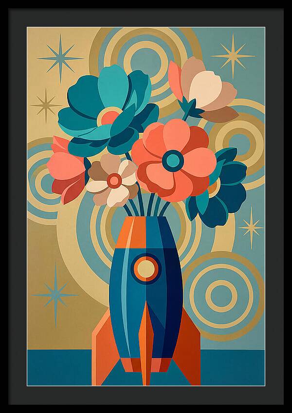 Vibrant Floral Rocket Arrangement