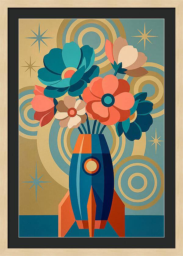 Vibrant Floral Rocket Arrangement