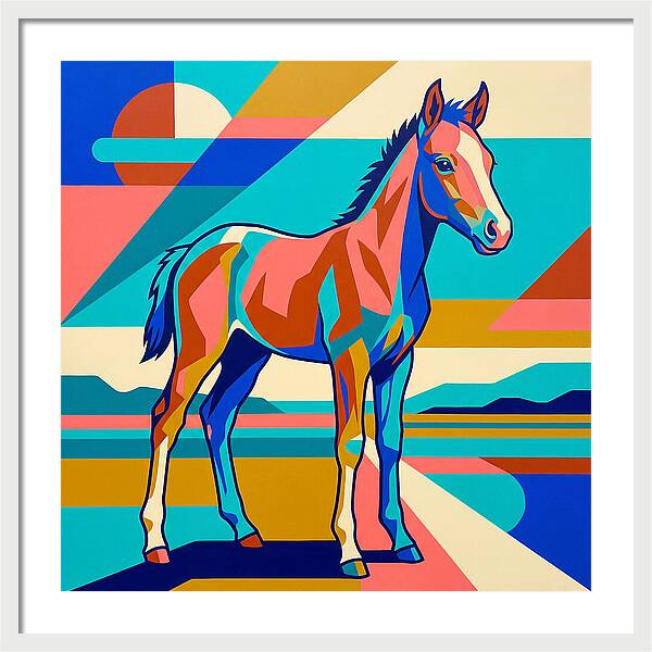 Vibrant Foal Portrait
