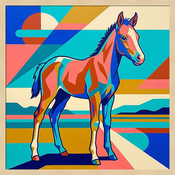 Vibrant Foal Portrait