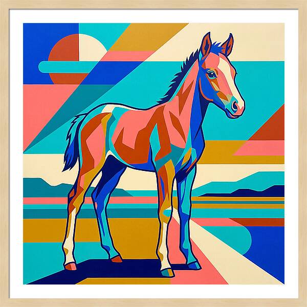 Vibrant Foal Portrait