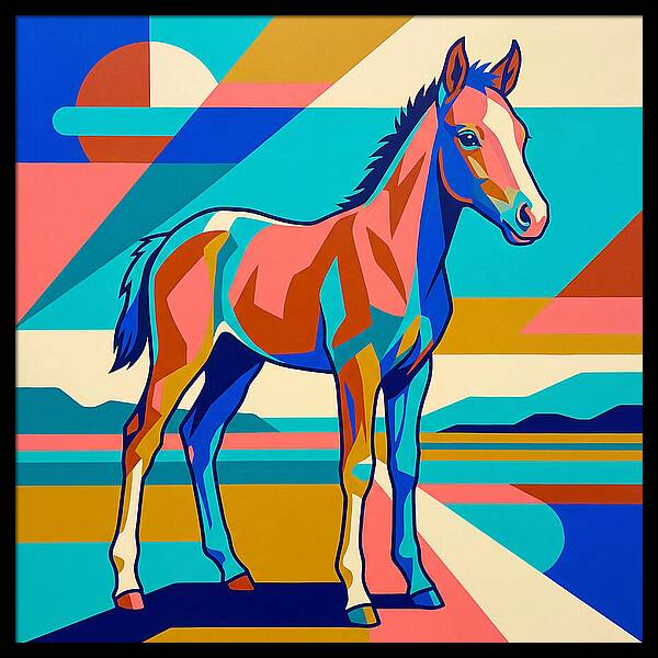 Vibrant Foal Portrait