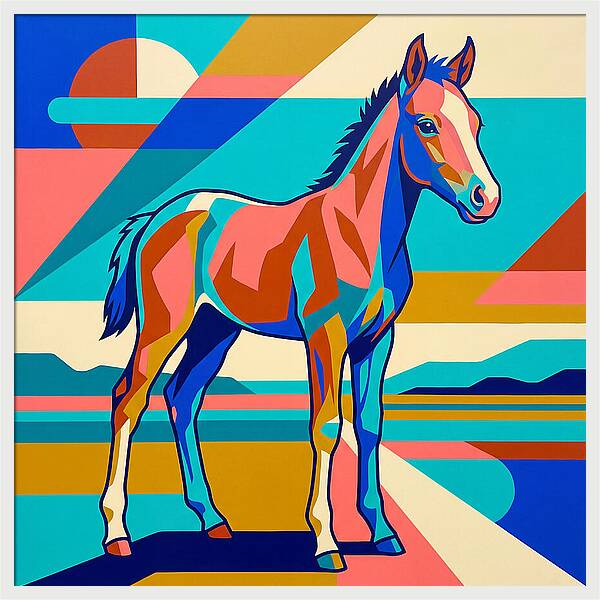 Vibrant Foal Portrait