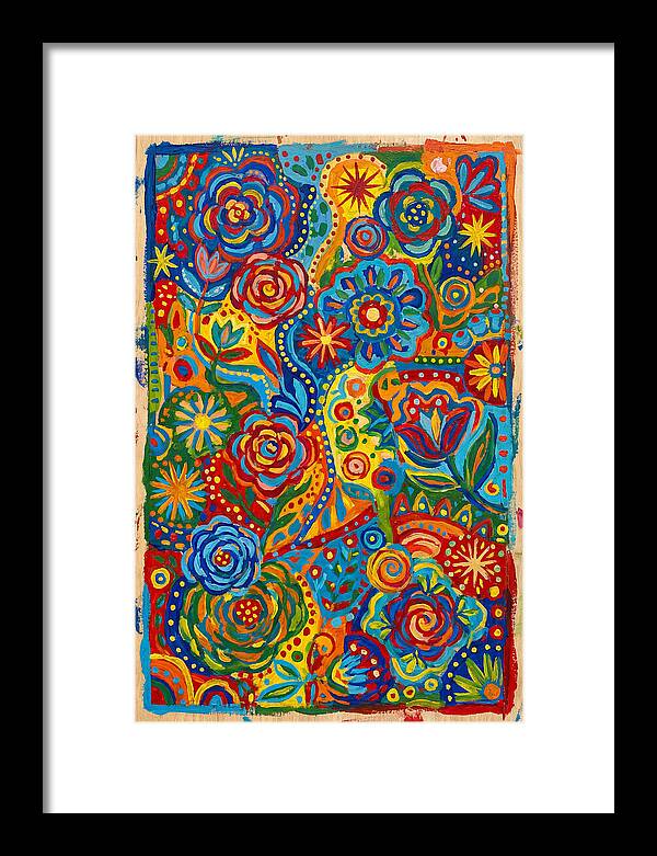 Vibrant Folk Floral Patterns