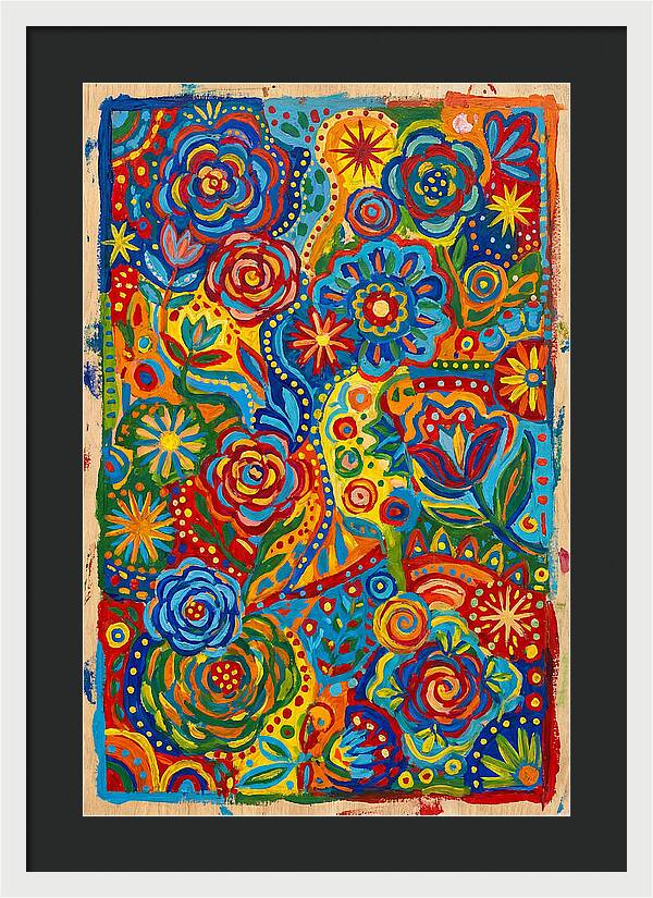Vibrant Folk Floral Patterns